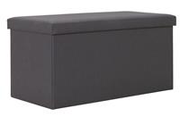 Argos Home Medium Fabric Ottoman - Grey