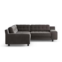 Habitat Hendricks Reversible Corner Sofa - Grey - Black Leg