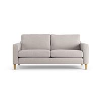 Habitat Flint Fabric 3 Seater Sofa - Natural - Ash Leg