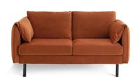 Habitat Bexley Fabric 2 Seater Sofa in a Box - Rust Orange