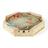 Plum Treasure Beach Wooden Sandpit - Natural