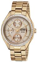 Citizen Ladies Rose Gold Plated Stainless Steel Watch