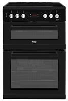 Beko KDC653K 60cm Double Oven Electric Cooker - Black