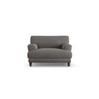 Habitat Askem Fabric Cuddle Chair - Charcoal - Dark Leg