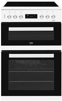 Beko KDC653W 60cm Double Oven Electric Cooker - White