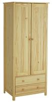 Argos Home New Scandinavia 2 Door 2 Drawer Wardrobe - Pine