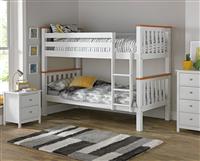 Habitat Heavy Duty Bunk Bed and 2 Mattresses - Two Tone