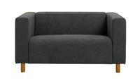 Argos Home Moda Fabric Compact 2 Seater Sofa - Grey