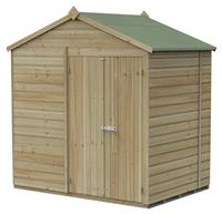 Forest Beckwood Shiplap Windowless Apex Shed - 7 x 5ft