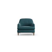 Habitat Frome Fabric Armchair - Teal - Dark Leg