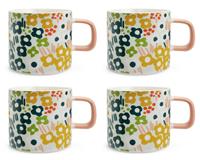 Habitat x Scion Spring Meadow Set of 4 Mugs - Multicoloured