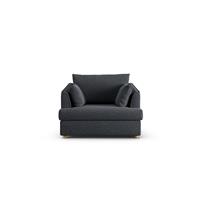 Habitat Holmfirth Fabric Cuddle Chair - Charcoal