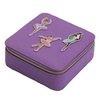 Argos Home Violet Fabric Small Ballerina Jewellery Box