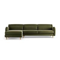 Habitat Turnmill Left Hand Corner Sofa - Moss Green