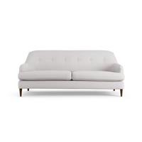 Habitat Frome Fabric 3 Seater Sofa - Natural - Dark Leg