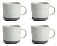 Habitat Textured Ripple Set of 4 Mugs - Neutral