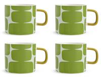 Habitat x Scion Lohko Set of 4 Stoneware Mugs - Green