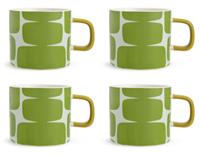 Habitat x Scion Lohko Set of 4 Stoneware Mugs - Green