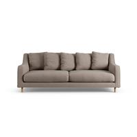Habitat Swift Fabric 3 Seater Sofa - Mocha - Ash Leg