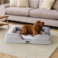 Snug Orthopedic Grey Pet Bed-Large