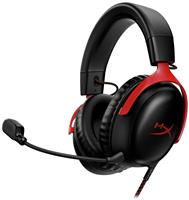 HyperX Cloud III Gaming Headset Xbox, PS5, Switch, PC - Red