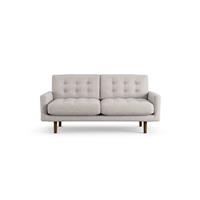 Habitat Fenner Fabric 2 Seater Sofa - Natural - Dark Leg