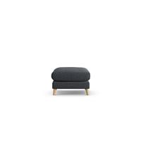 Habitat Lomond Fabric Footstool - Charcoal - Ash Leg