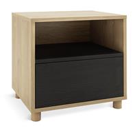 Habitat Koda 1 Drawer Bedside Table - Black