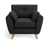 Habitat Iris Fabric Armchair - Charcoal