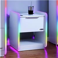X Rocker Electra Wireless Charging Bedside Table - White