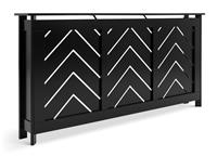 Habitat Chevron Large Radiator Cover - Black