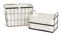 Habitat 14L Industrial Handled Wire Storage Basket - White
