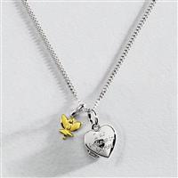 Revere Sterling Silver Heart Locket Pendant Necklace