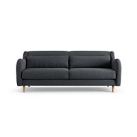 Habitat Turnmill Fabric 3 Seater Sofa - Charcoal - Ash Leg