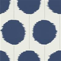 Scion Kimi Slate Ink Blue Wallpaper