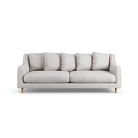 Habitat Swift Fabric 3 Seater Sofa - Natural - Ash Leg