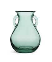 Habitat Small Handled Glass Vase - Green