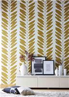 Scion Giant Yellow Tropical Leaves Wallpaper