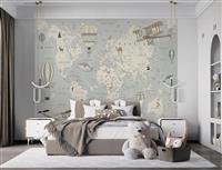 Walltastic Map of the World Kids Wall Mural