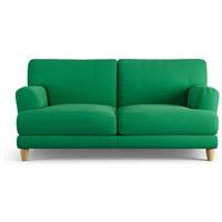 Habitat Askem Fabric 2 Seater Sofa - Emerald Green - Ash Leg