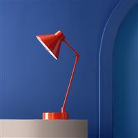 Habitat 60 Bobby 52cm Metal Table Lamp - Red