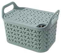 Strata 3x4L Small Urban Storage Basket With Lid - Sage Green