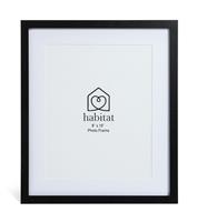 "Habitat 3 Pack Black Wooden Picture Frames - 8x10"""