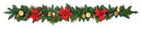 Premier Decorations Red Poinsettia Christmas Garland