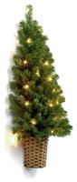 Premier Decorations 3ft Pre lit Half Basket Christmas Tree