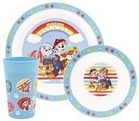 Paw Patrol Kids Plastic Dinner Set - Blue