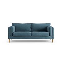 Habitat Newington Fabric 3 Seater Sofa - Blue - Ash Leg