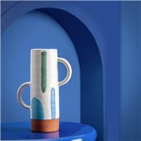 Habitat 60 Radica Ceramic Handle Vase by Silvia Kamodyova