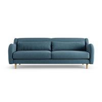 Habitat Turnmill Fabric 4 Seater Sofa - Blue - Ash Leg