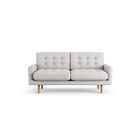 Habitat Fenner Fabric 2 Seater Sofa - Natural - Ash Leg